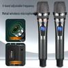 SANSUI E10 Уличный Bluetooth-динамик для караоке с двумя микрофонами, штекер CN (адаптер в комплекте) (Китайская версия)