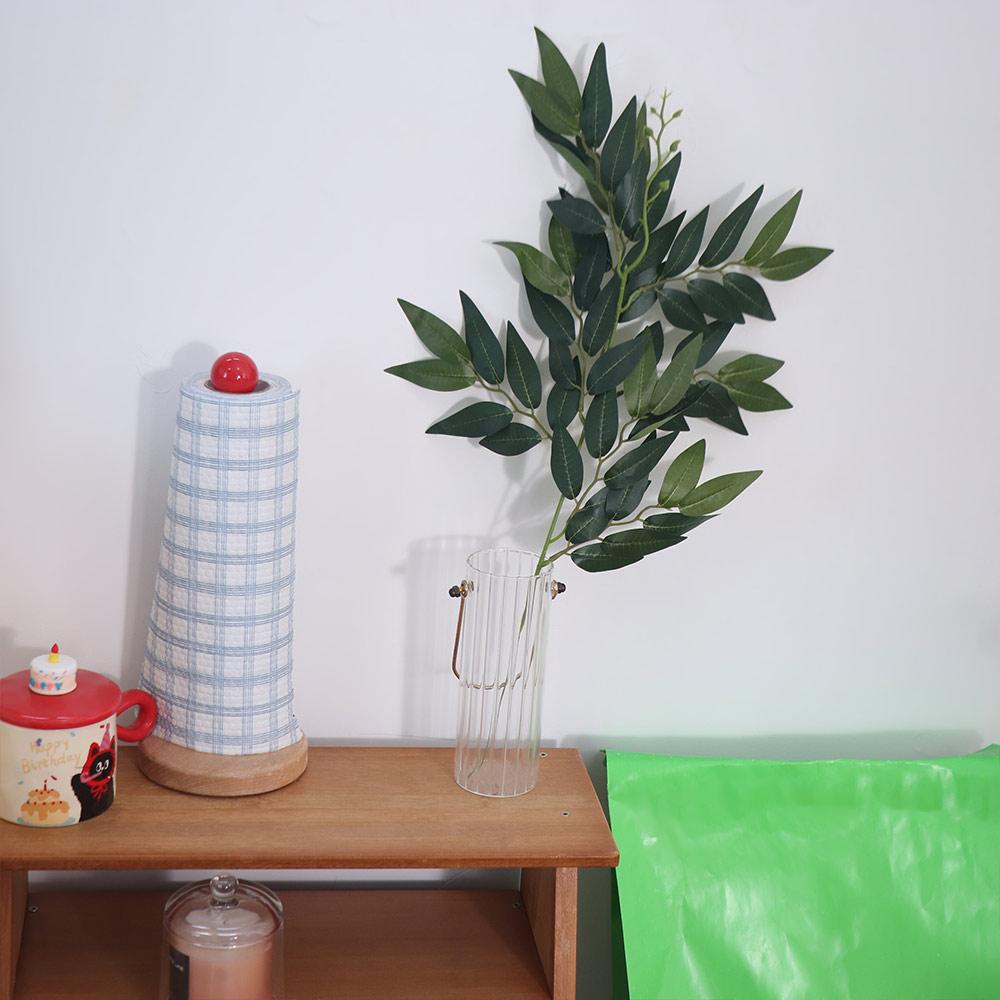 Real Touch Artificial Willow Plants Leaves Branches Handmade Fake Plant Christmas Decor