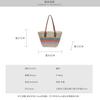 Shoulder straw bag New rainbow striped straw bag woven bag Vacation beach bag Versatile women's bag