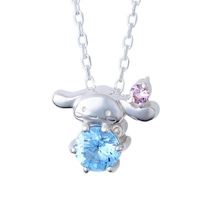 [The Kiss] Sanrio Cinnamoroll Серебряное ожерелье, изготовленное на заказ, с оригинальной коробкой и салфеткой для ювелирных изделий, женское
