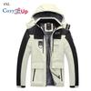 Cozy Up Men's Jacket Waterproof Fleece Liner Snow Coat Warm Winter Windproof Hooded Raincoat