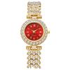 High-end lady's watch New Fashion Roman Pattern Diamond Women's Watch Quartz Women's Watch Bracelet Women's Watch