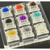 10pcs Mechanical Keyboard White Axis Blue Replacement Shaft Switch Mechanical Keyboard Switch Keyboard Tester Cherry MX