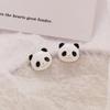 Серьги-клипсы 3D панда в корейском стиле с мягкими накладками - Милые, не требующие прокола, простые и свежие серьги для женщин