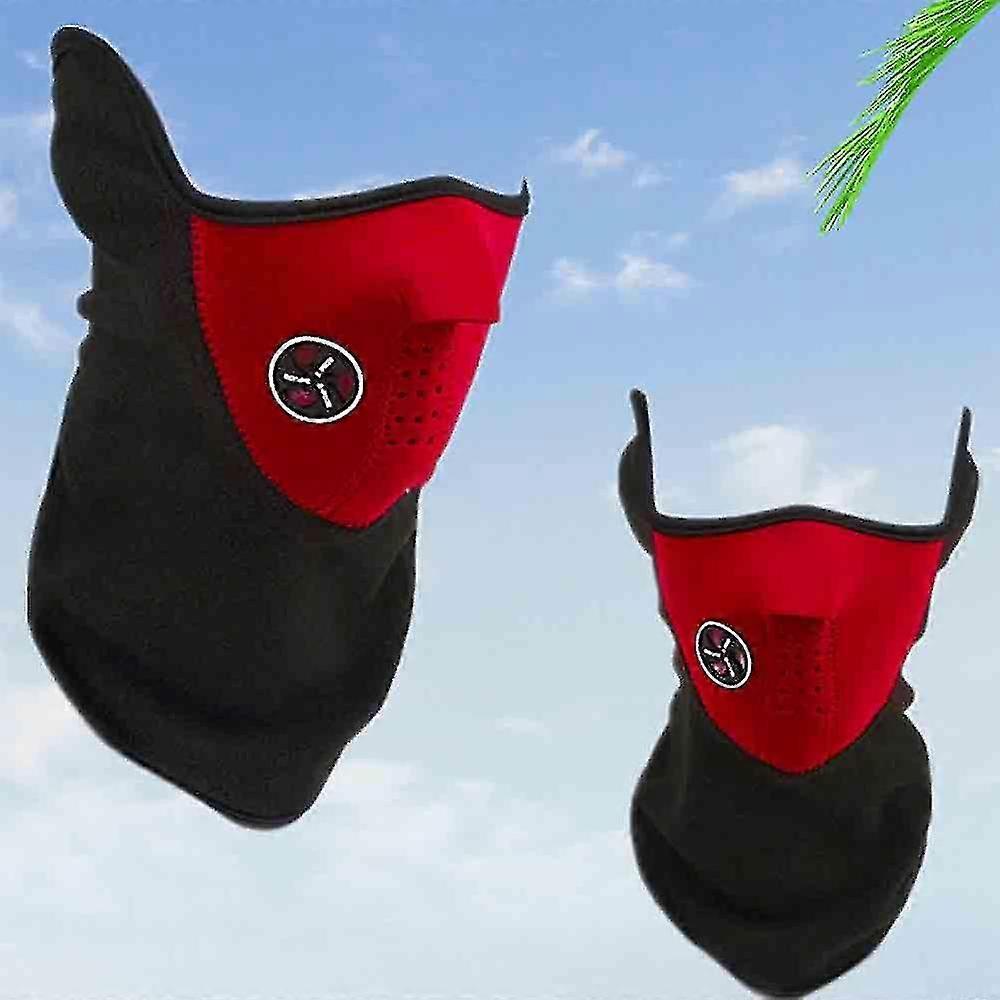 2pcs Reusable Dust Face Mask , Outdoor Activities Red