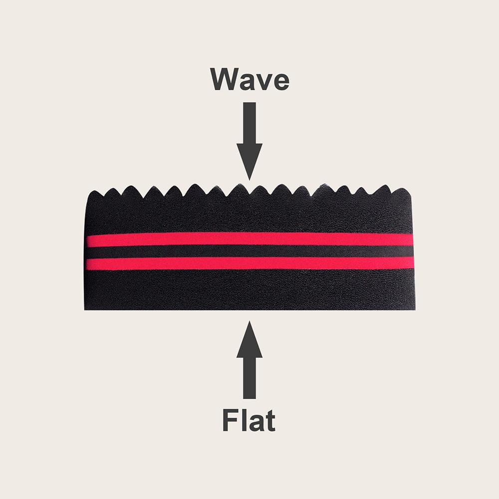 Oval Double-Sided Magic Twisted Hairbrush Sponge Brush For Natural Afro Coil Wave Dread Sponge Brushes Hair Braids Braiding Hair