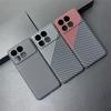 Чехол для POCO X6 Pro Чехол ПК Узор из текстуры углеродного волокна Матовый Жесткий чехол Для Xiaomi POCO X6Pro 5G Funda Тонкий Ультратонкий Бампер