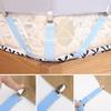 4Pcs Triangle Bed Sheet Straps Adjustable Design Simple Installation Non Slip Fitted Sheet Straps Bed Sheet Clips