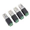 2-контактный терминал RJ45 в RS485 Конвертер Сетевой адаптер RJ45 Male Connector Адаптер-терминал RJ45 Адаптер RJ45 в RS485