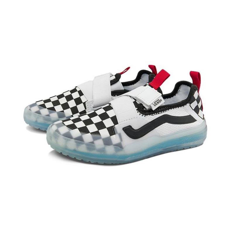 Vans Strker Ultimatewaffle Mesh Canvas Casual Low Top Kids Skate Shoes Black White For Little & Big Kids VN0A4UVY5GU