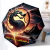 1 шт. Автоматический складной зонт Mortal Kombat, Рождественский подарок для мужчин и женщин, Для ежедневных поездок и использования на улице yy251101170