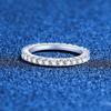 S925 Sterling Silver Moissanite Diamond Ring - Sparkly, Elegant, High-End Stacking Ring