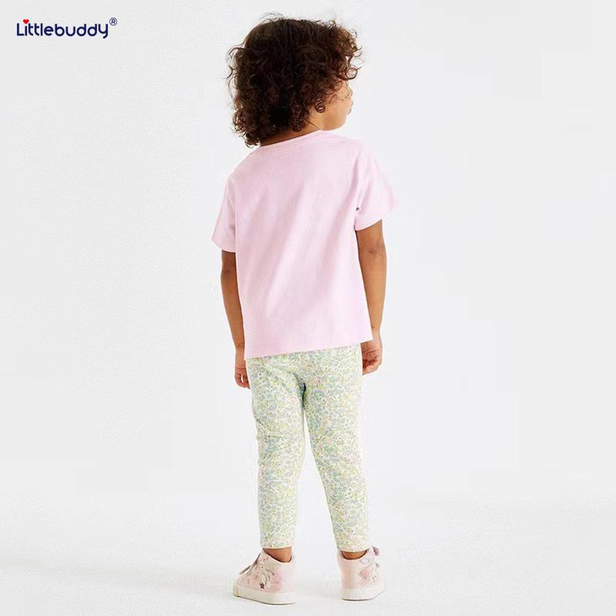 Набор детских летних футболок Littlebuddy для возраста 2-7 лет, комплект из 2 предметов, с круглым вырезом, короткий рукав