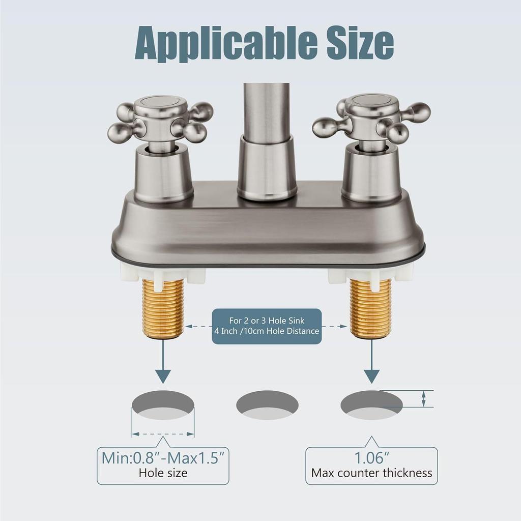 Вращающийся на 360 градусов смеситель для раковины в ванной из античной латуни, смесители для раковины, краны, смеситель для ванны с двумя ручками, монтируемый на столешницу, смеситель для раковины, черный хром