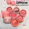 CAPPVINI Мягкая Двухцветная Грязь для Губ Soft Focus: Матовая глазурь для губ, Помада, Тинт и Кремовые румяна