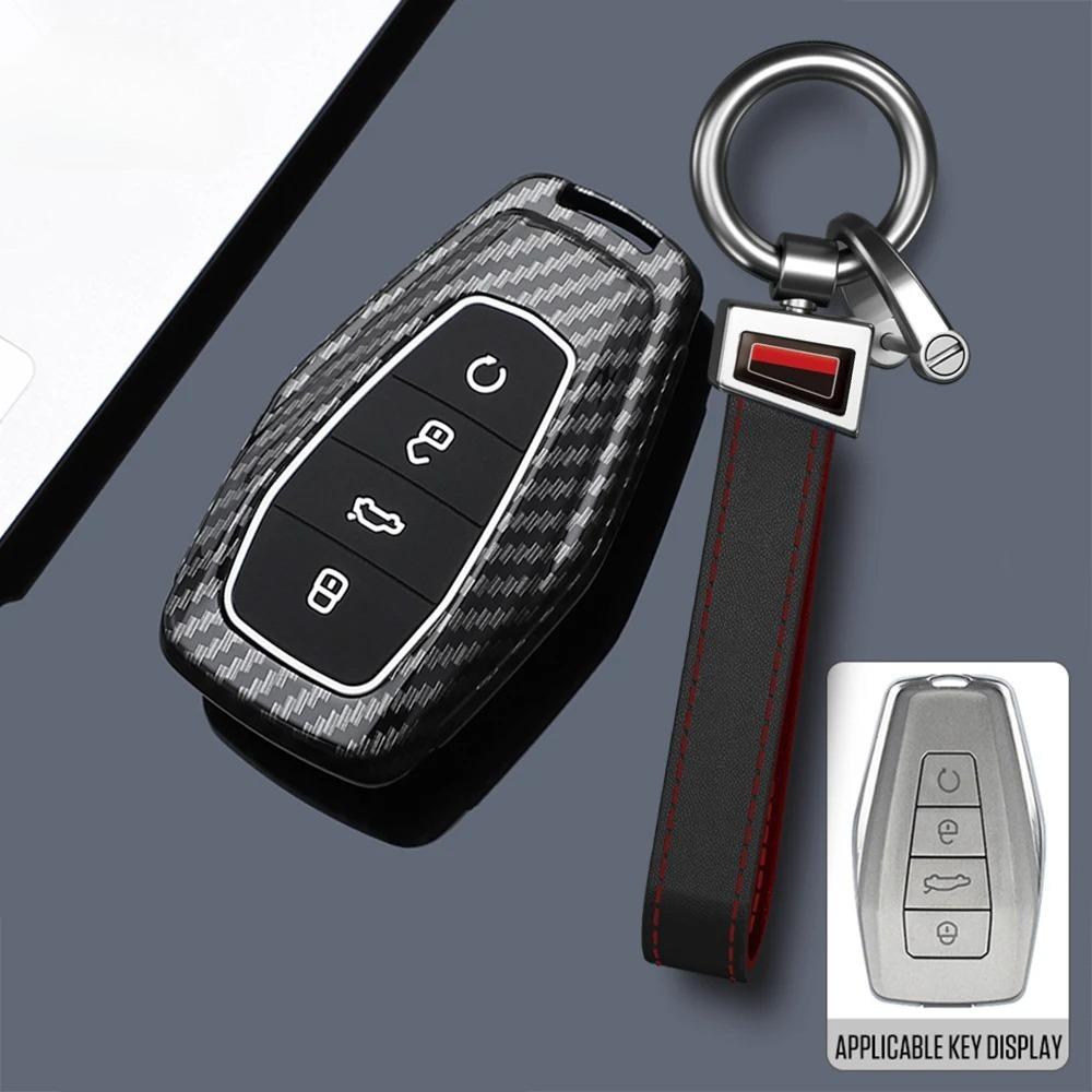 ABS Углеродное волокно Чехол для ключа автомобиля для Geely Coolray X6 X7 EX7 Emgrand Global Hawk GX7 Пульт Аксессуары