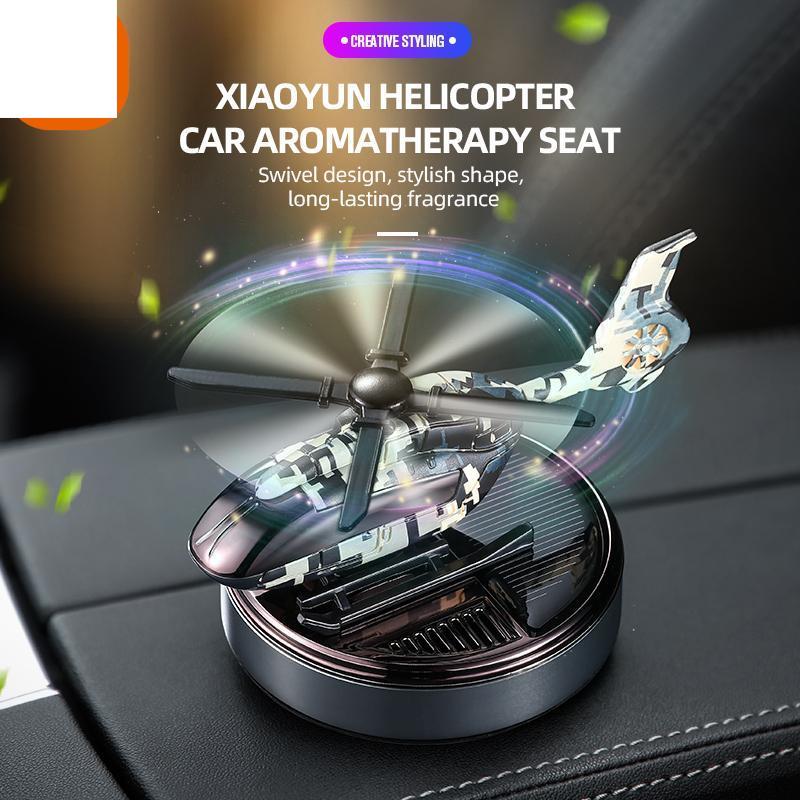 Car Perfume Fragrance Solar Aromatherapy Helicopter Car Air Freshener Diffuser Parfume Gift Box Car Decor Auto
