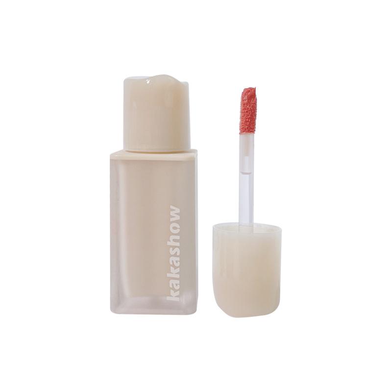 Пудра-туман Нюдовая глазурь для губ Оригинальная матовая матовая помада для губ Белая не легко окрашивающаяся чашка Мягкий туман