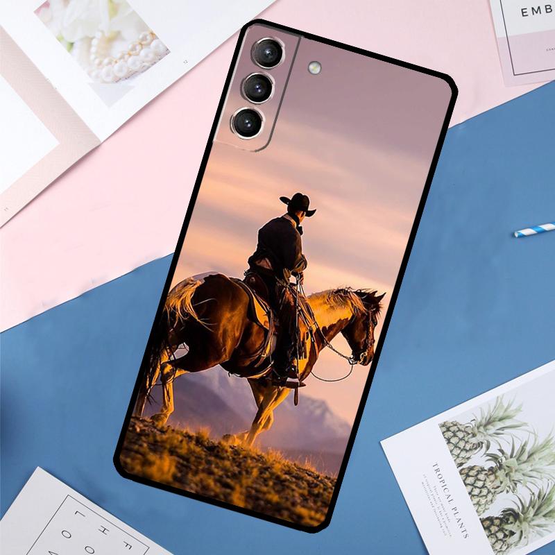 Чехол Cowboy для Samsung Galaxy S24 S23 S22 Ultra S20 S21 FE S8 S9 S10 Plus Note 10 20 Ultra
