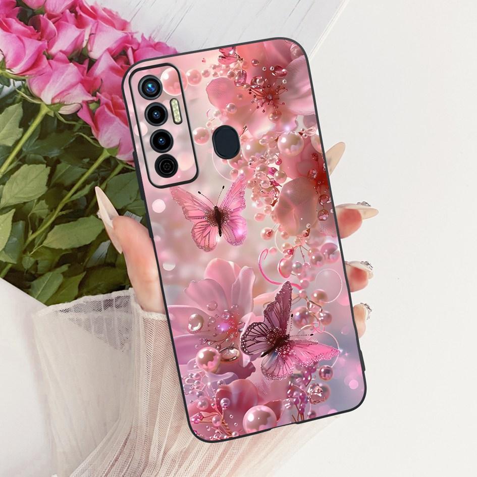 Ударопрочный чехол для Tecno Camon 17 Pro 17P Cover CG7 CG7n CG8 CG8h Милый мультяшный мягкий чехол для Tecno Camon 17 CG6 CG6j Задняя крышка