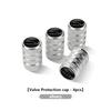 For Jaguar 4Pcs Car Tire Valve Stems Cap Tire Stem Air Valve Cap XF XJ XFR XKR S-Type F-Type X-Type F-Pace I-Pace PP32