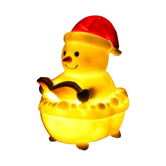 Рождественский ночник Маленькая смоляная светодиодная лампа Санта/Иисус/Снеговик Рождественский ночник для детской спальни Настольный декор