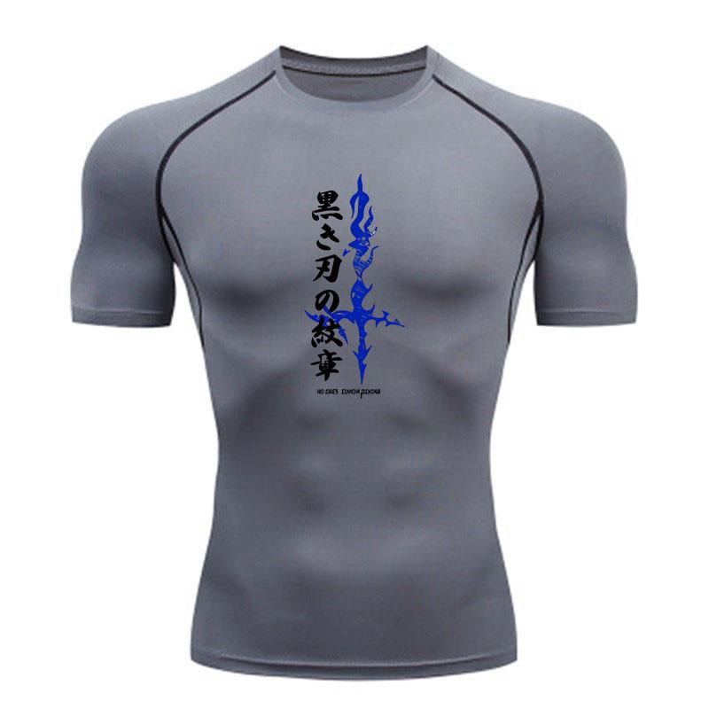 Men's Compression Fitness Sports T-Shirt, Quick Dry Breathab