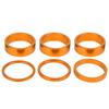 6Pcs Bicycle Headset Spacer Aluminium Alloy Bike Handlebar Stem Spacers for Mountain Bike
