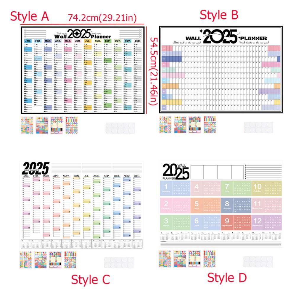 Декоративный список целей Расписание Пластиковый планировщик Настенный календарь Для школы офиса