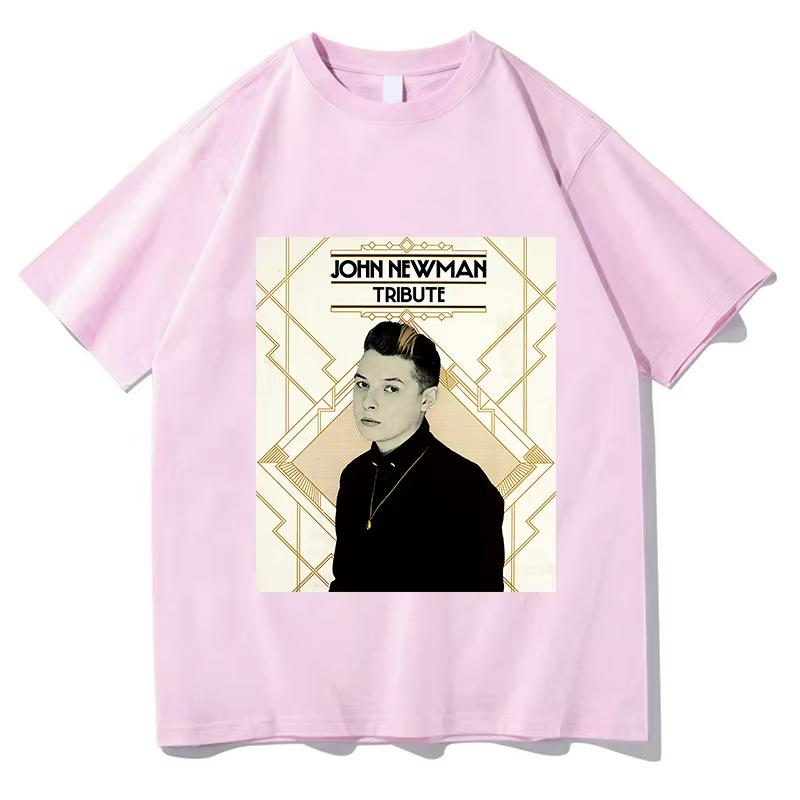 John NewUnisex Love me again Tour 2026 Tshirt Summer Short Sleeve Oneck Unisexs Tshirt Streetwear Hip Hop Singer Graphic Print Shirt