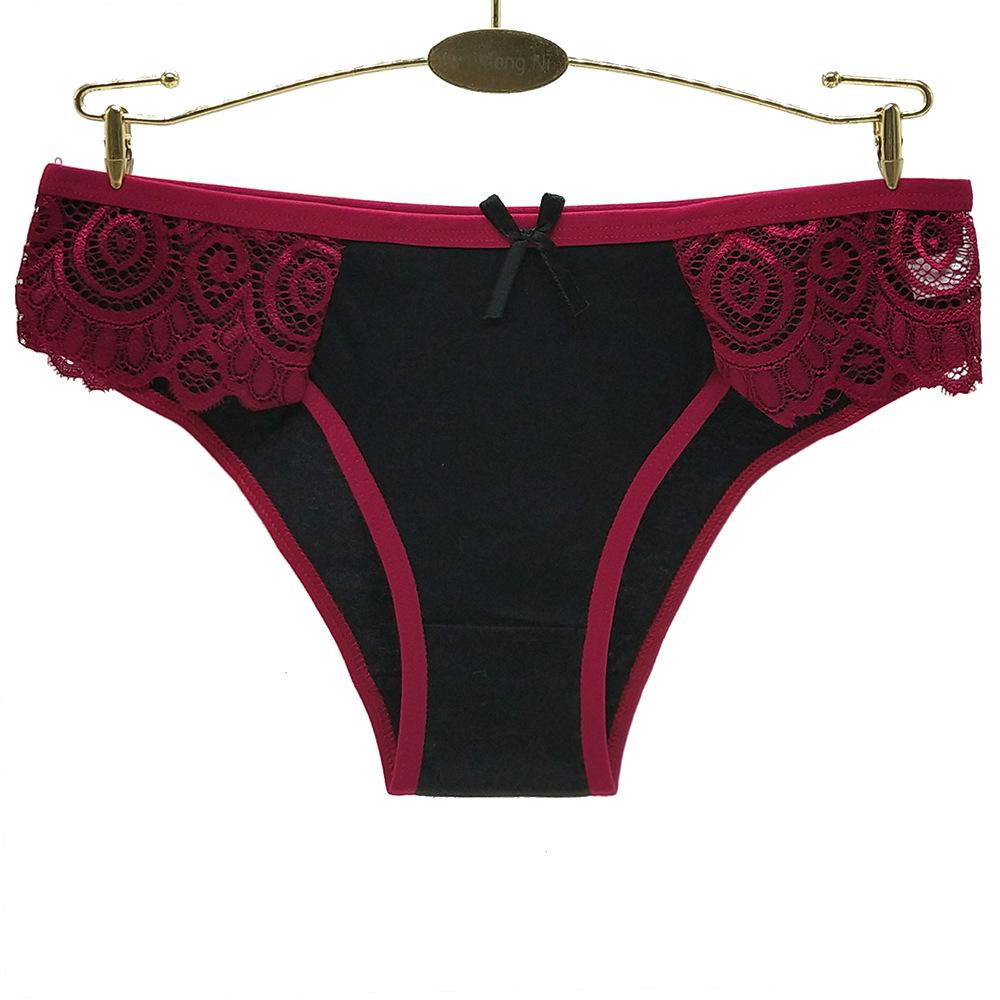 Women Underwear Sexy Lace Transparent For Women Seamless Underpant Low Waist Ladies Bikini Panties 6 Pcs/lots