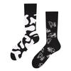 Creative and Fun Cartoon AB Trendy  Asymmetric Mandarin Duck  Men's and Women's Cotton Socks Medium High Socks