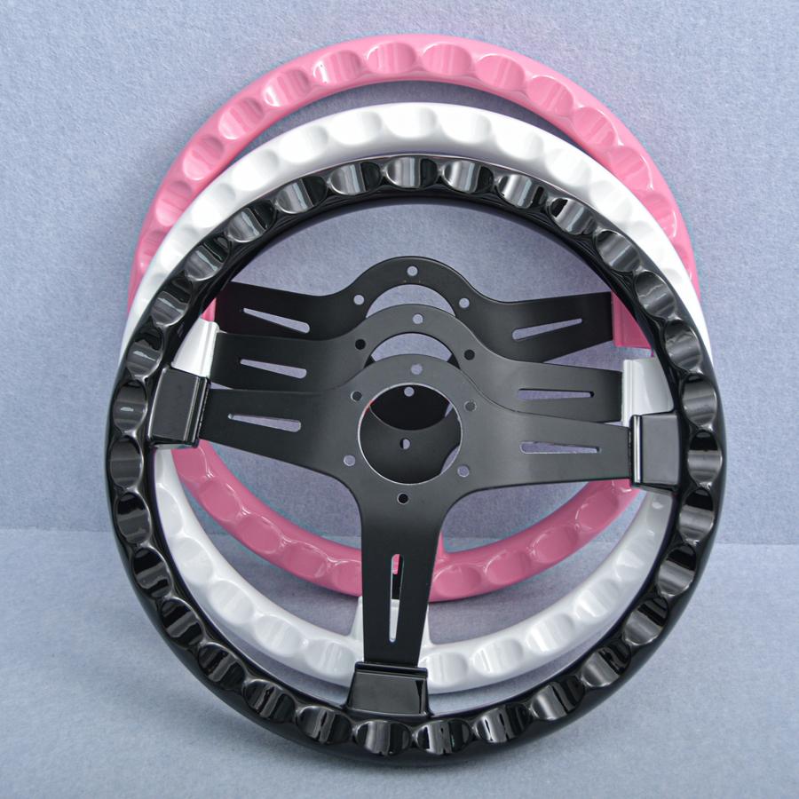 14inch 350mm Pink Flower JDM Universal Racing Sports Steering Wheel Car Accessories
