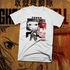 Аниме Научная фантастика футболка ретро Апокалиптический Военный киберпанк экшн Белая футболка