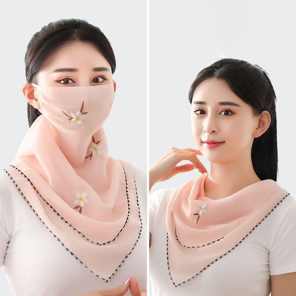 Scarf Fishing Sun UV Protection Unisex Face Cover Triangular Scarf Sunscreen Veil Ice Silk Mask