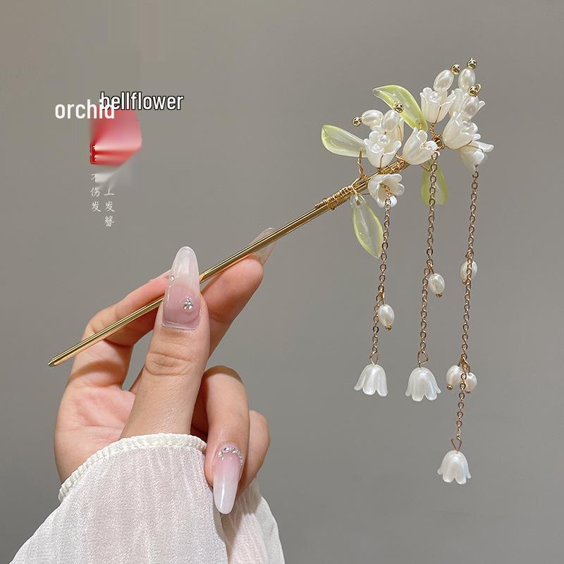 High-End Retro Chinese Tassel Hairpin for Women - Versatile Alloy Hair Clip for Elegant Updos