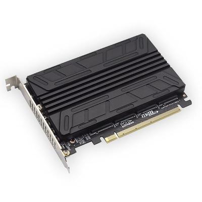 Waves Карта расширения SSD PCIe x 16 M.2 4-слота 4.0 (с радиатором)