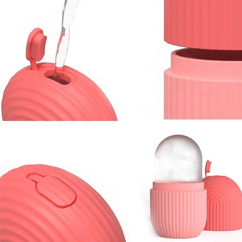 Силиконовые лотки для кубиков льда, косметический лифтинговый ледяной шар, массажер для лица, контурный ролик для глаз, уход за лицом, инструмент для ухода за кожей, уменьшающий прыщи