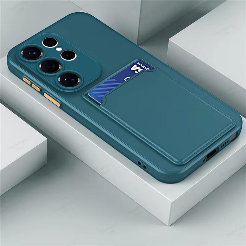 Мягкий силиконовый чехол-кошелек с задней крышкой для Samsung Galaxy S26 S25 S24 S23 S22 S21 Ultra Plus FE Edge с держателем для карт