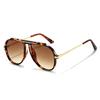 Personalized box sunglasses, new European and American retro fashion trendy driving UV-proof sunglasses