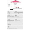 Chuanjinjia Outdoor Roman Patio Sunshade Umbrella