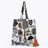 [Marimekko] Сумка-тоут Puutarhurin Parhaat Ткань Женская Черный Оранжевый 74339 074339 193 Скандинавский Скандинавские Товары Скандинавский Дизайн [Параллельный Импорт]