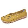 Summer Women Flat Shoes Casual Shoes Leather Slip-on Lofers Ladies Non-slip Cut Out Breathable Women's Moccasins Zapatos Mujer