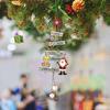 Подвеска Yousheng Christmas, прочная, многоразовая, деревянная, подвесная, для рождественской елки, для праздничного украшения дома
