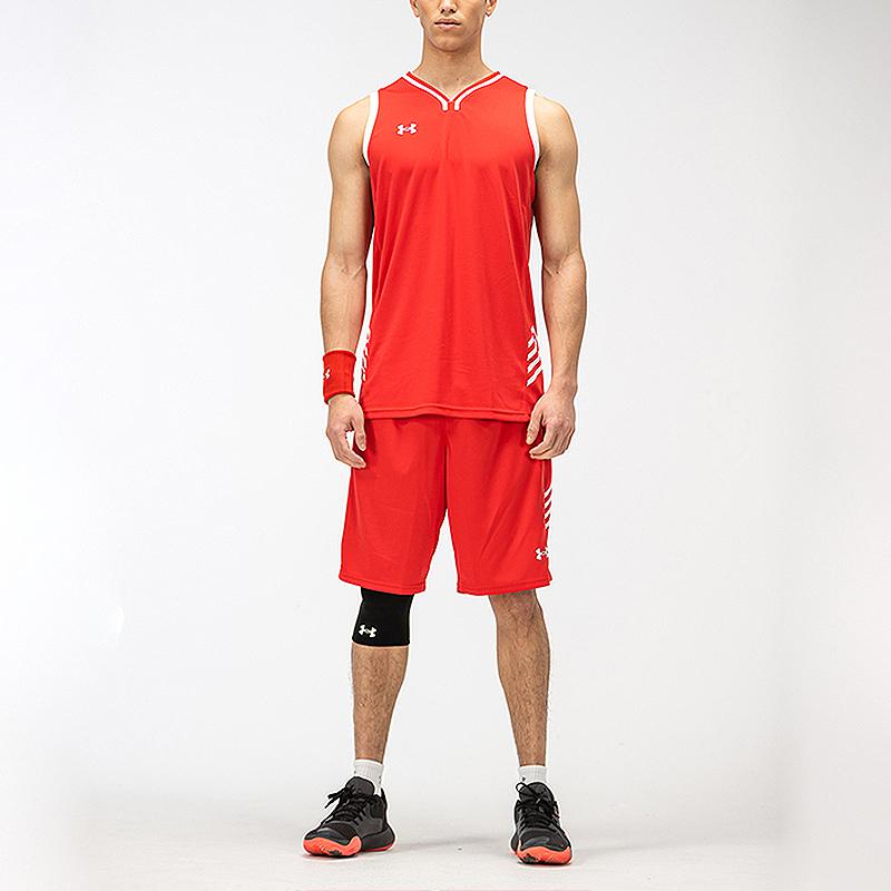 Under Armour Тренировочный баскетбольный жилет Color Block Knitted, мужские топы, красный 21500104-600