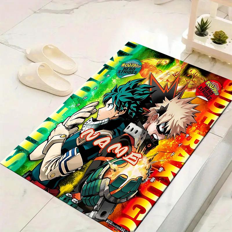 Custom 1Pc Heroic Battle Deku Vs Bakugo Rug Office Carpet Indoor Outdoor Entrance Doormat Nonslip Soft And Comfortable Living Room D2915112