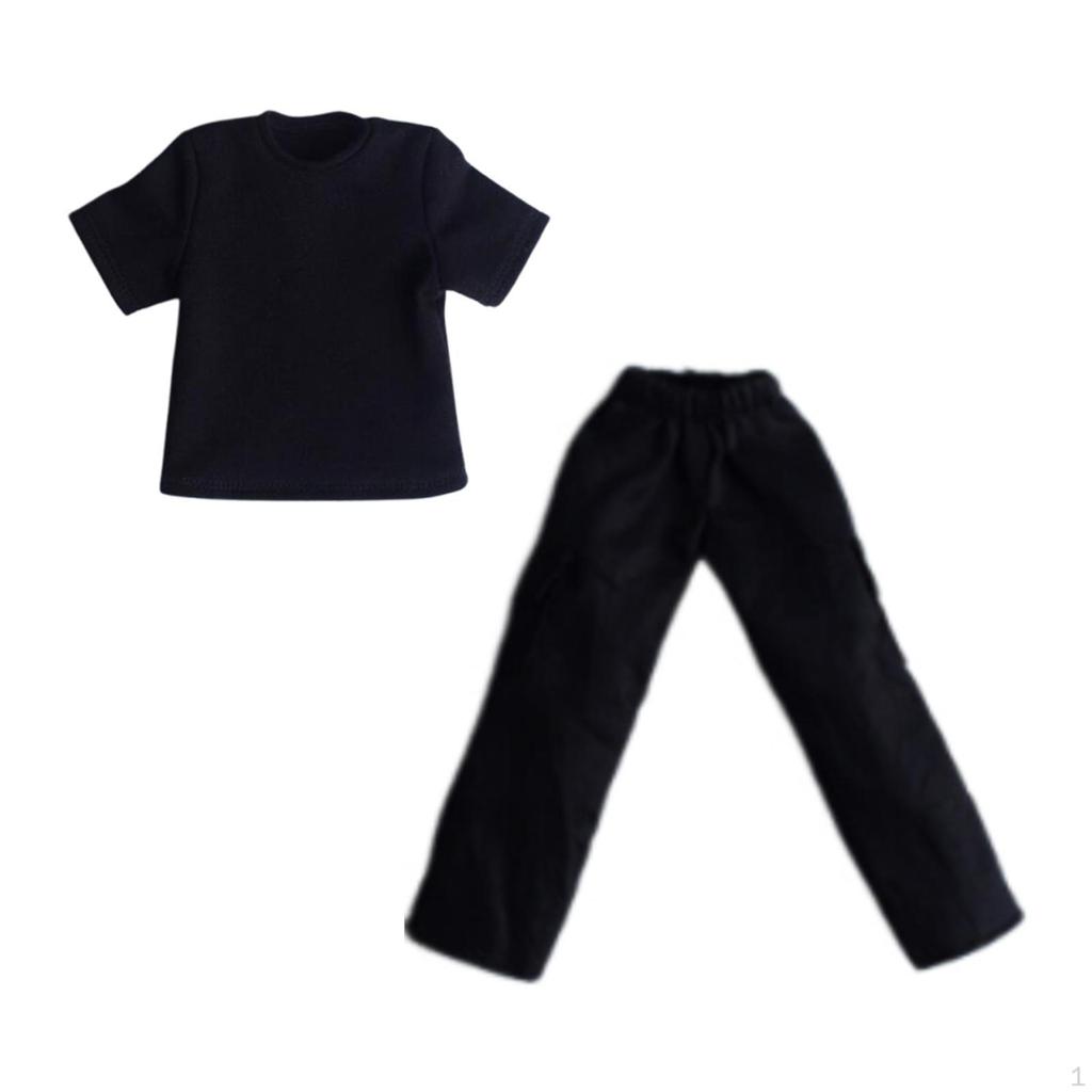 1/12 штаны для куклы и верхняя одежда для фигурки косплей наряд мини широкие длинные штаны для 6 дюймов мужчины