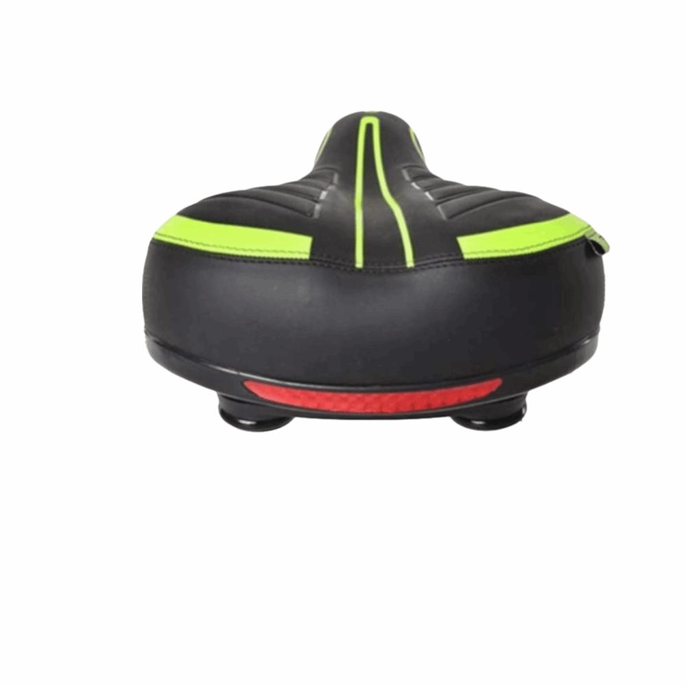Black and Green Bike Seat PU Leather Bike Saddle Durable Bike Seat Cushion  Exercise Bike