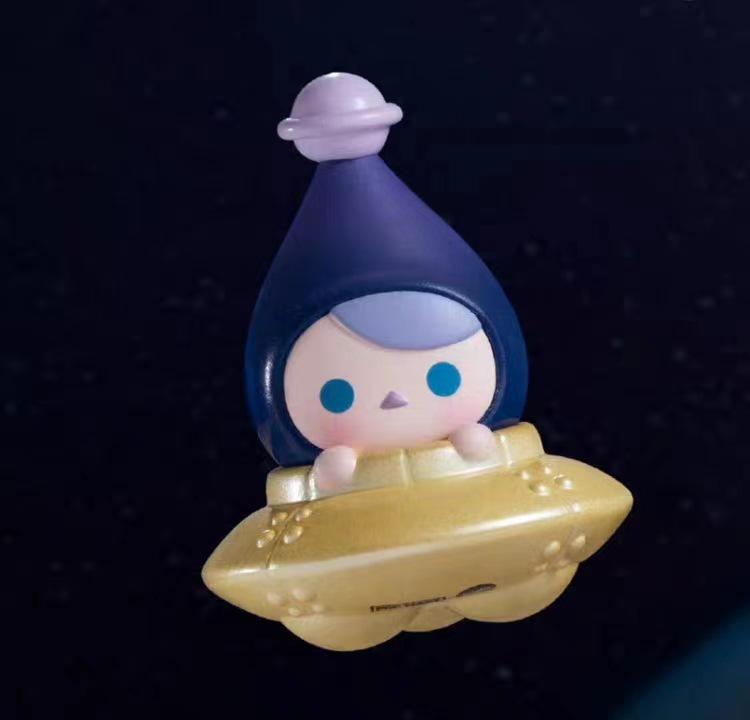 Маленькая летающая тарелка Милая серия гранул: POPBEAN Pop-up Фигурка Игрушка-сюрприз в непрозрачной упаковке