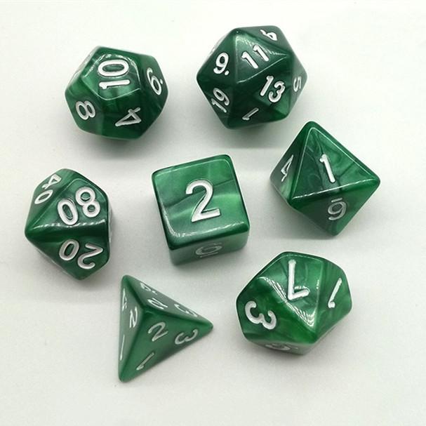 7 шт./лот, многогранные игральные кости из смолы D&D D4 D6 D8 D10 D% D12 D20, многогранные игральные кости TRPG, настольные игры